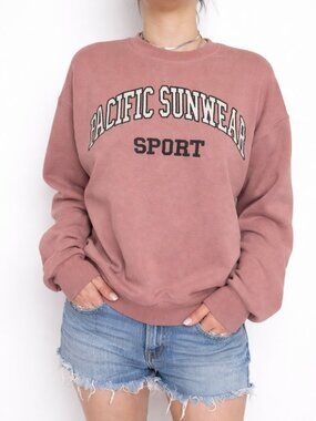 Retro Pacific Sunwear Sport Pink Crewneck Sweatshirt